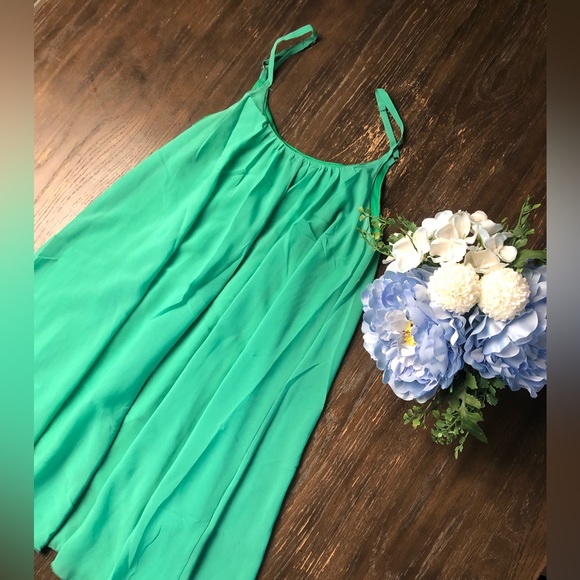 Mini Green Dress - Picture 2 of 5